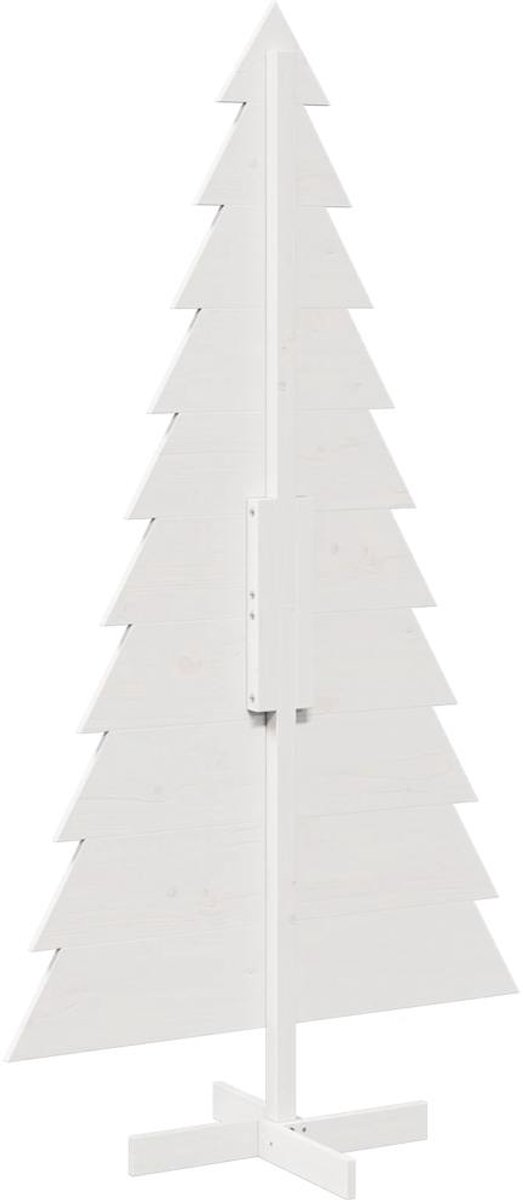 vidaXL Houten kerstboom 180 cm wit grenenhout