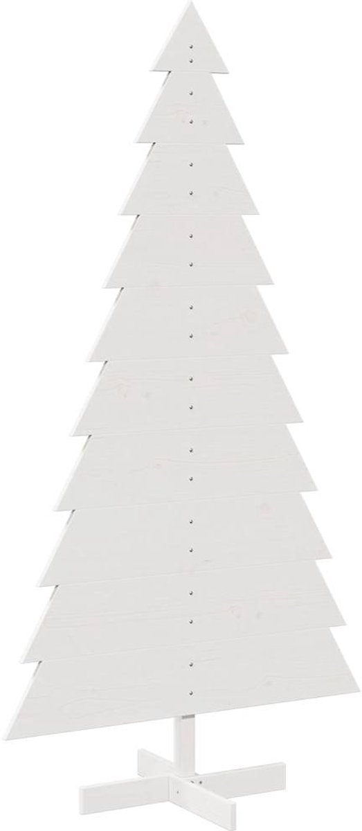 vidaXL Houten kerstboom 180 cm wit grenenhout
