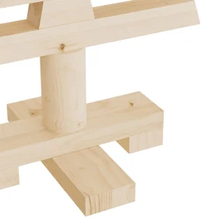 vidaXL Houten kerstboom 60 cm grenenhout