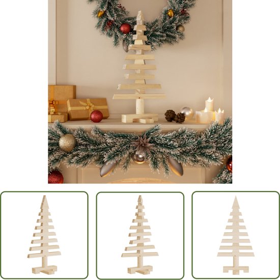 vidaXL Houten kerstboom 60 cm grenenhout