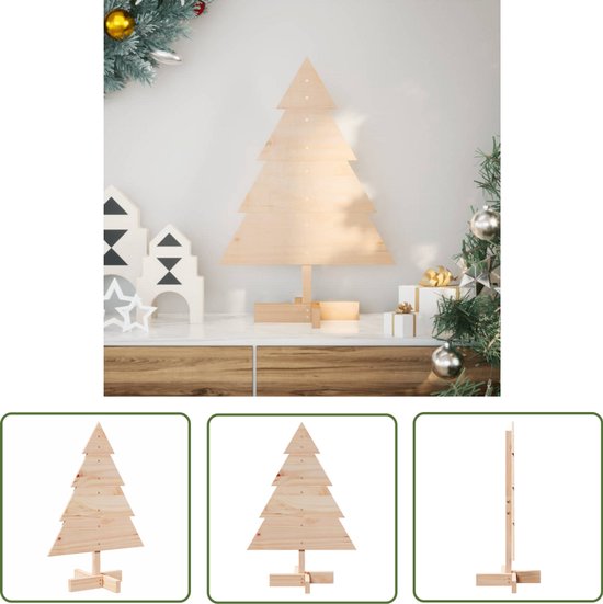 vidaXL Houten Kerstboom 70 cm massief hout