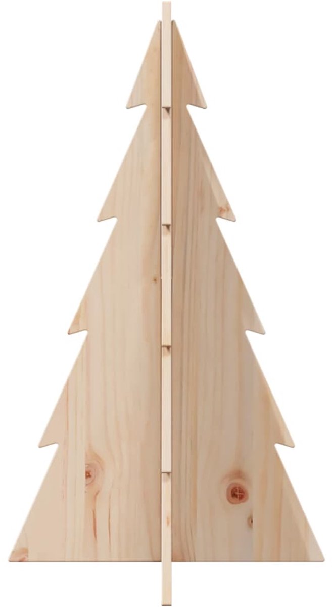 vidaXL Houten Kerstboom 80 cm massief grenenhout