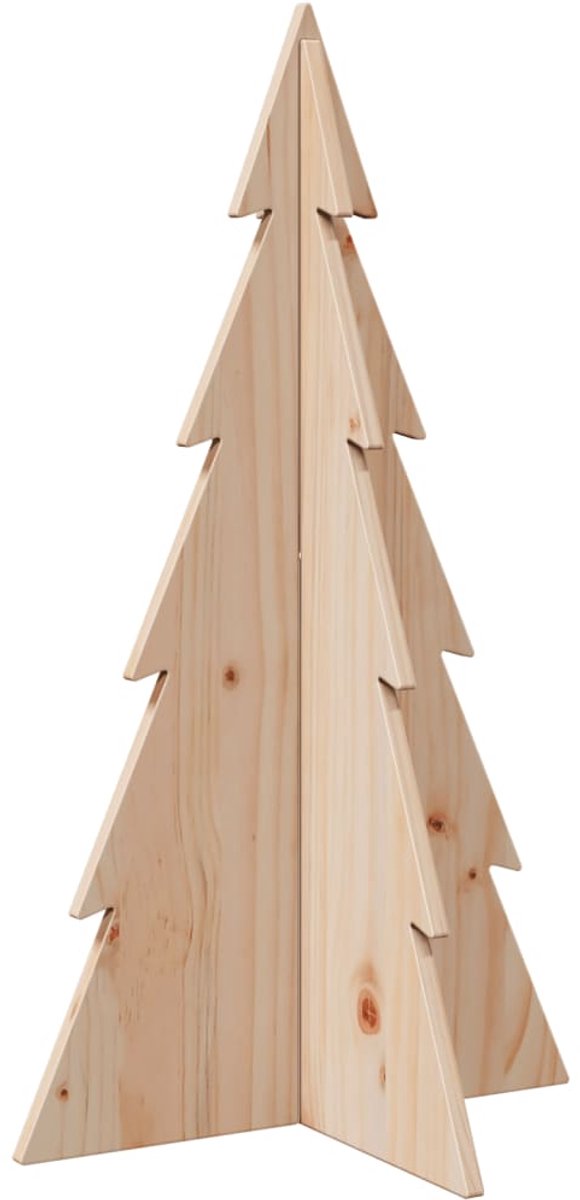 vidaXL Houten Kerstboom 80 cm massief grenenhout