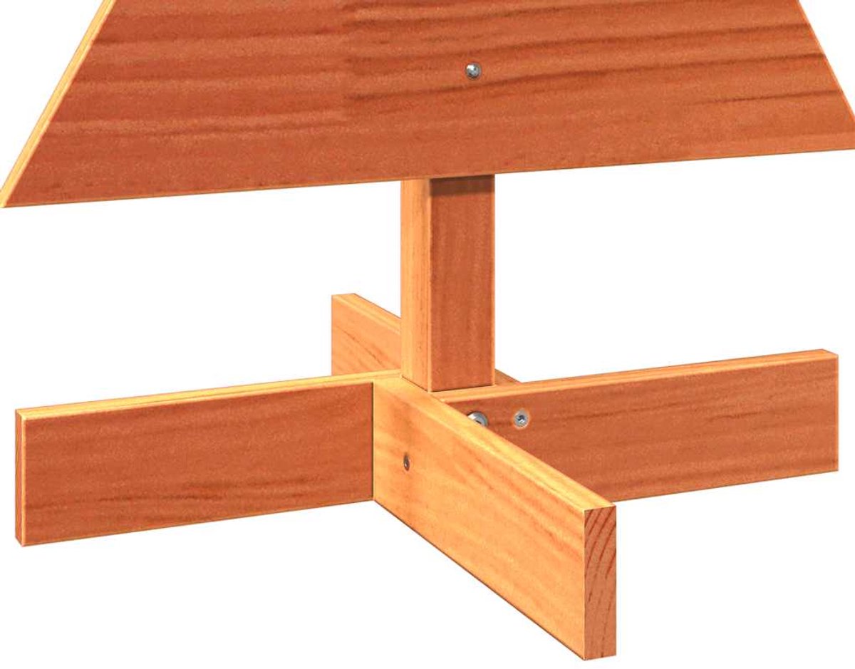 vidaXL Houten Kerstboom 80 cm massief grenenhout wasbruin