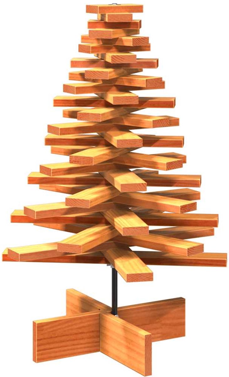 vidaXL Houten Kerstboom 80 cm Wasbruin