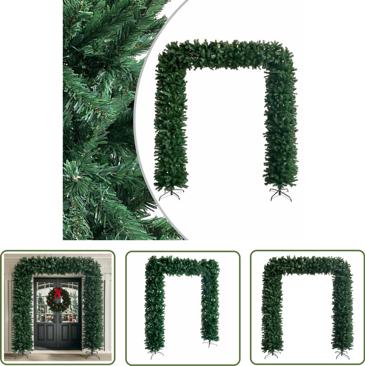 vidaXL Kerstboog 240 cm groen