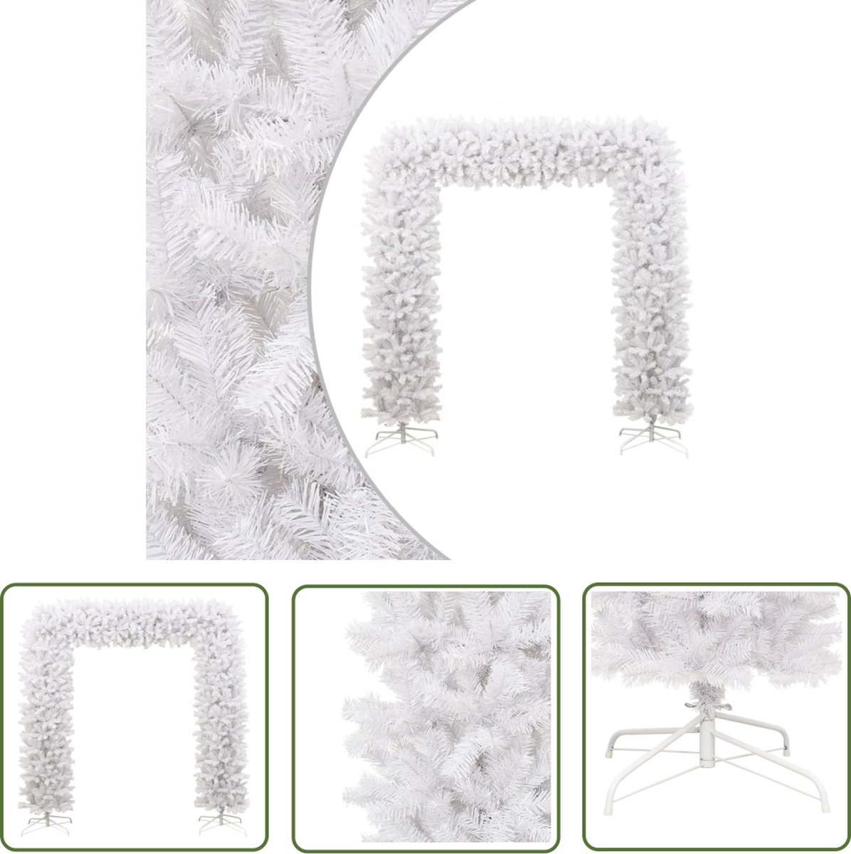 vidaXL Kerstboog 240 cm wit