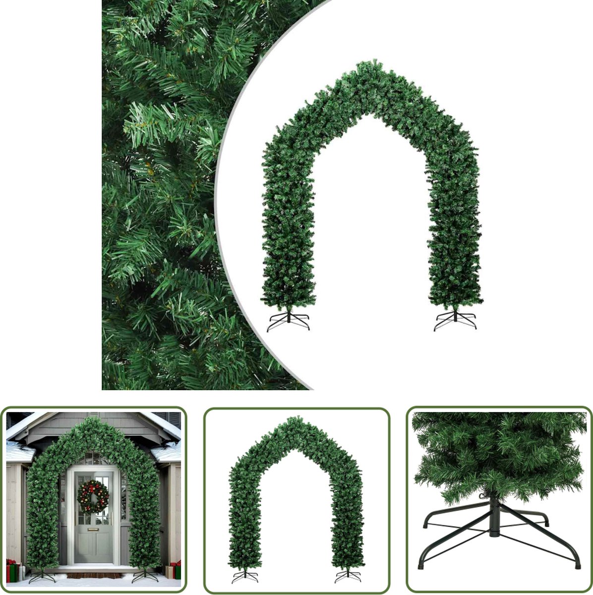 vidaXL Kerstboog 270 cm groen