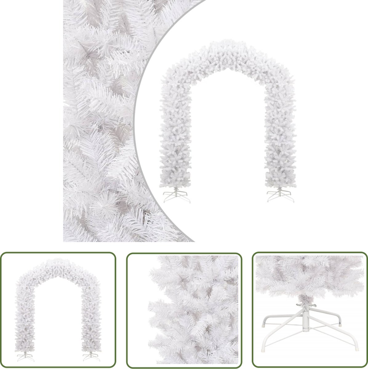 vidaXL Kerstboog 270 cm wit