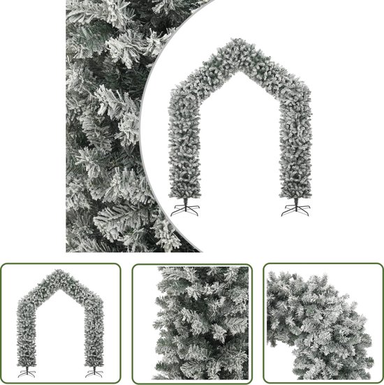 vidaXL Kerstboog met Sneeuwvlokken 270 cm