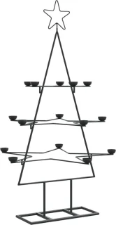 vidaXL kerstboom 105 cm metaal zwart