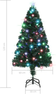 vidaXL Kerstboom 120 cm glasvezel