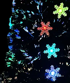 vidaXL Kerstboom 120 cm glasvezel zwart