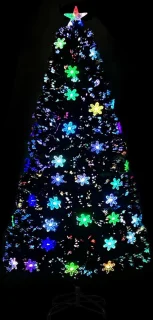vidaXL Kerstboom 120 cm glasvezel zwart
