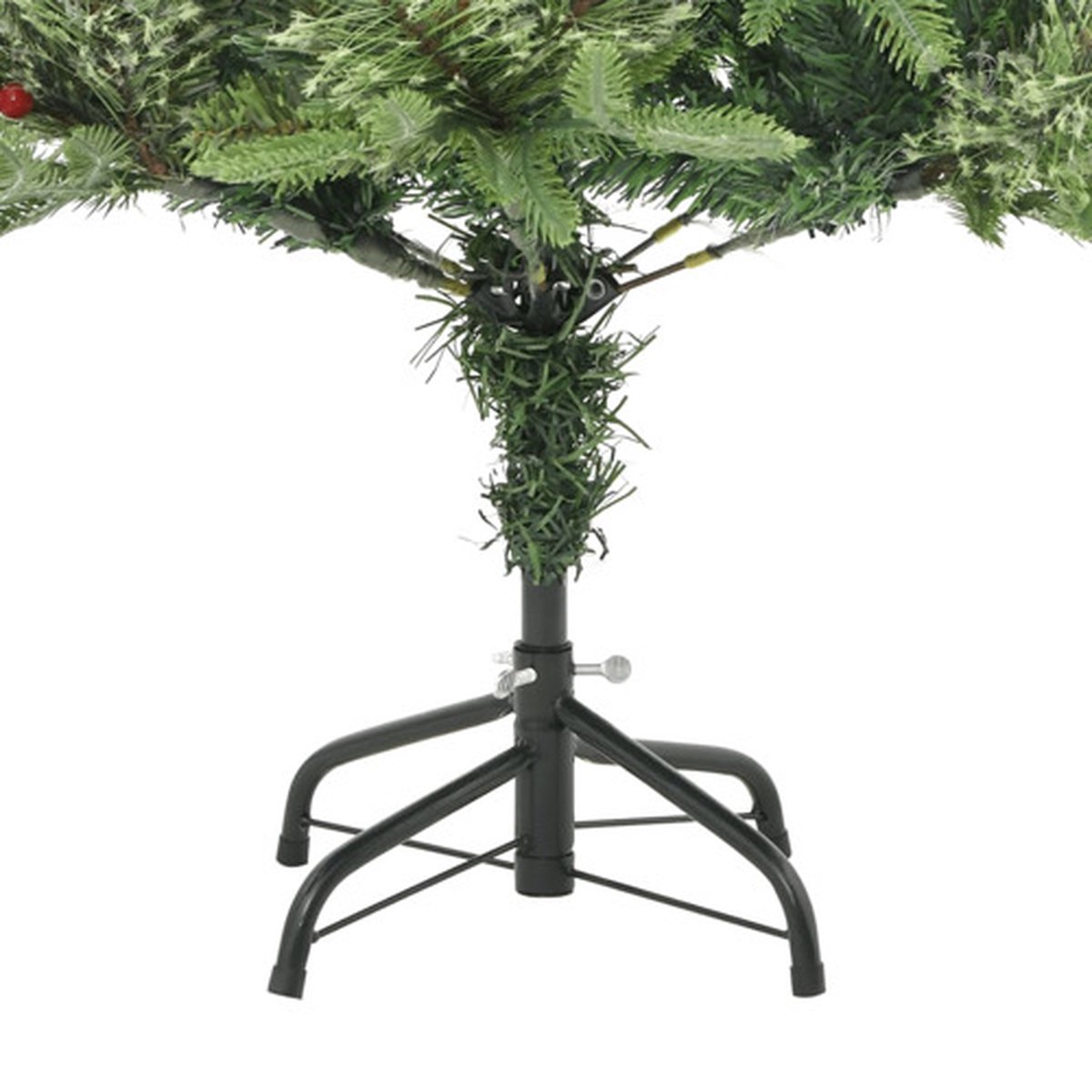 vidaXL Kerstboom 120 cm PVC PE groen LED