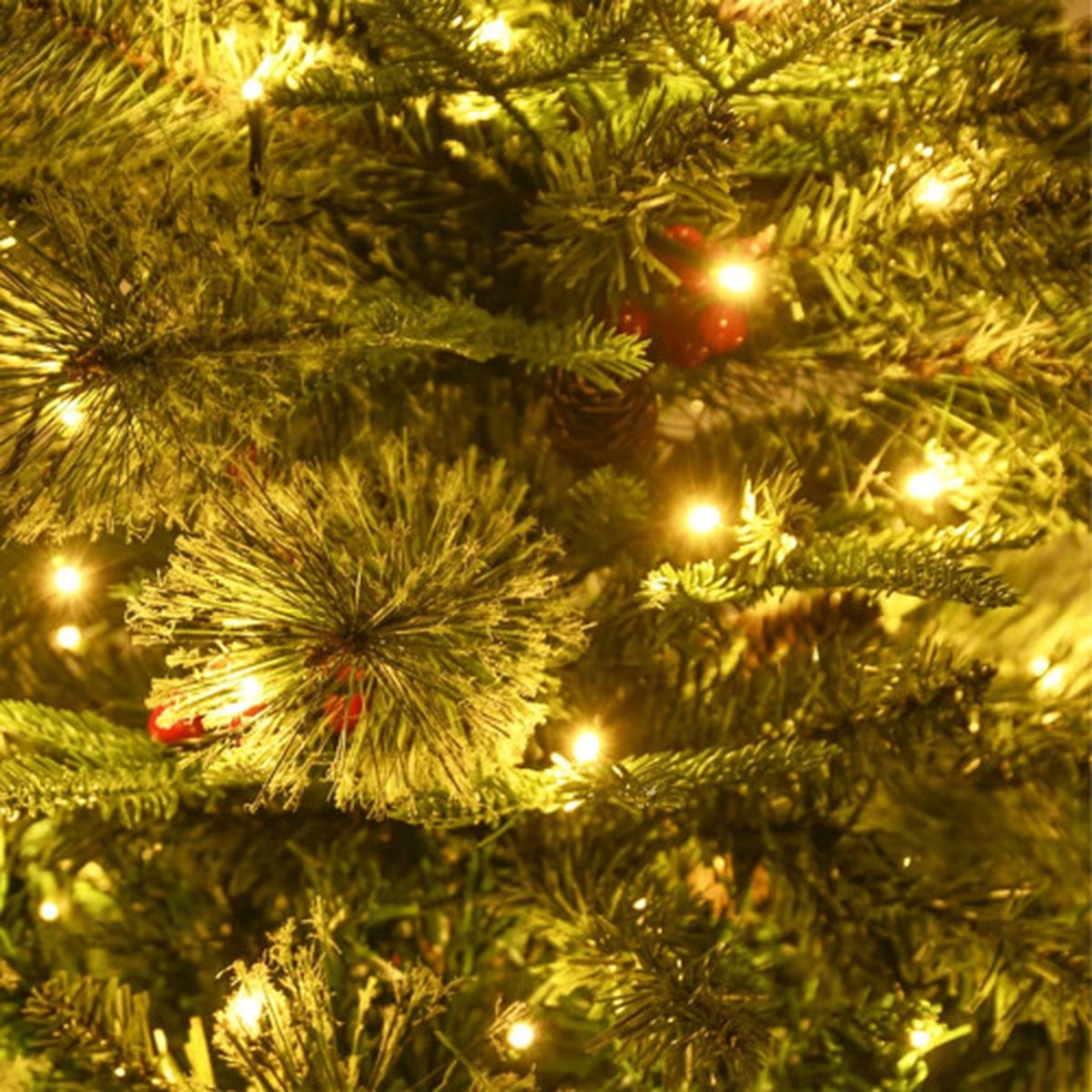 vidaXL Kerstboom 120 cm PVC PE groen LED