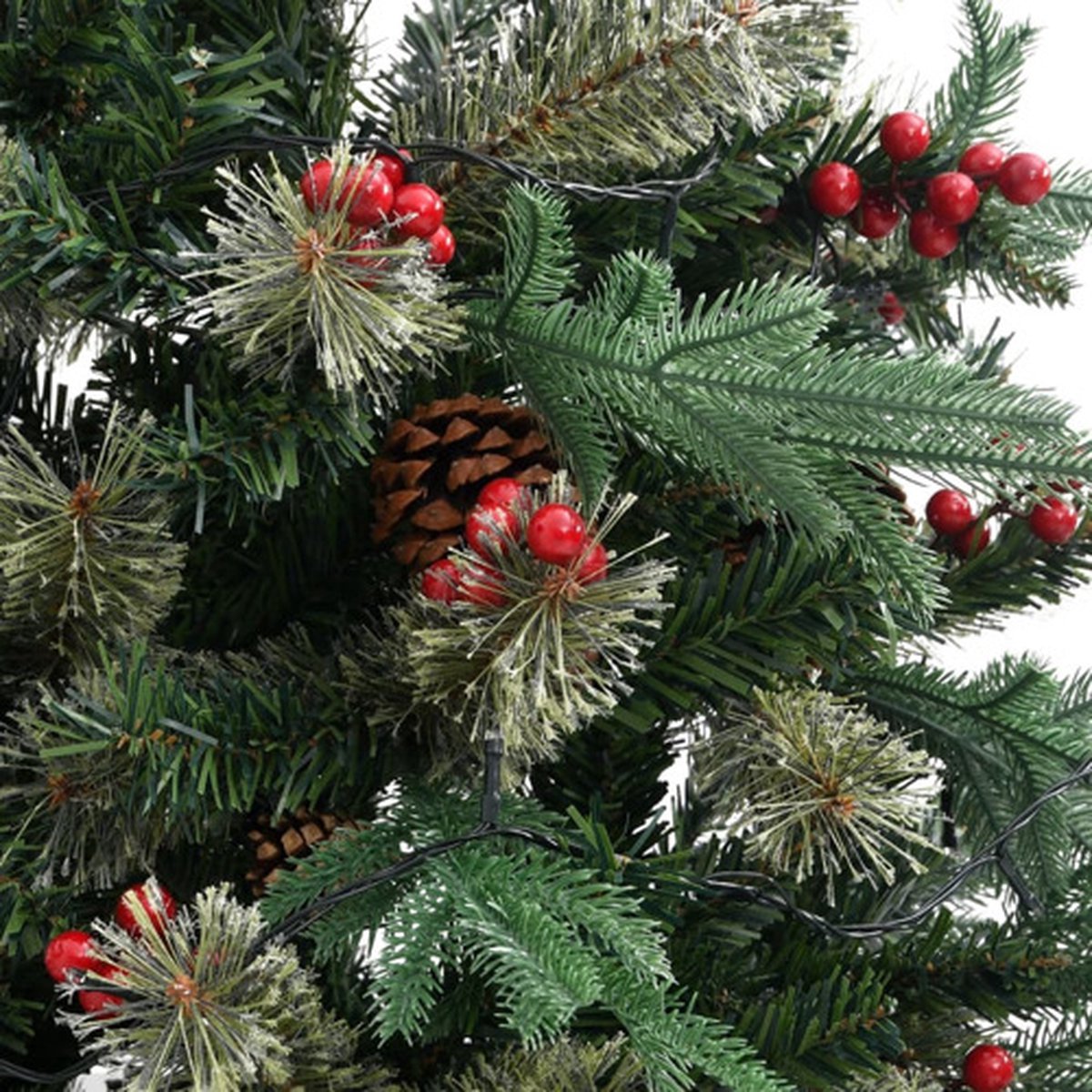 vidaXL Kerstboom 120 cm PVC/PE met LED