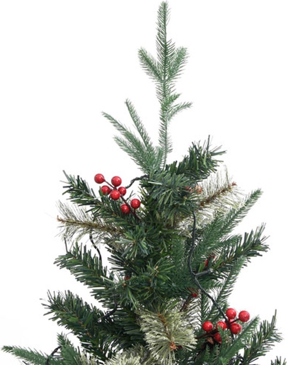 vidaXL Kerstboom 120 cm PVC/PE met LED