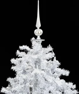 vidaXL Kerstboom 140 cm wit met paraplubasis