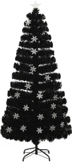 vidaXL Kerstboom 150 cm glasvezel zwart
