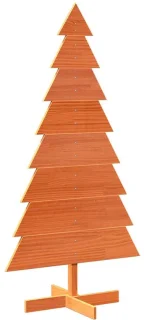 vidaXL kerstboom 150 cm massief grenenhout wasbruin