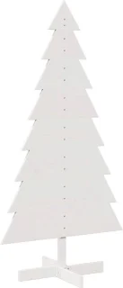 vidaXL kerstboom 150 cm massief grenenhout wit
