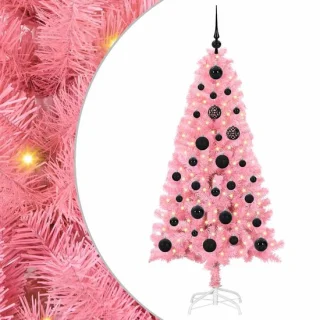 vidaXL kerstboom 150 cm roze van pvc