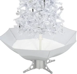 vidaXL Kerstboom 170 cm wit met paraplubasis