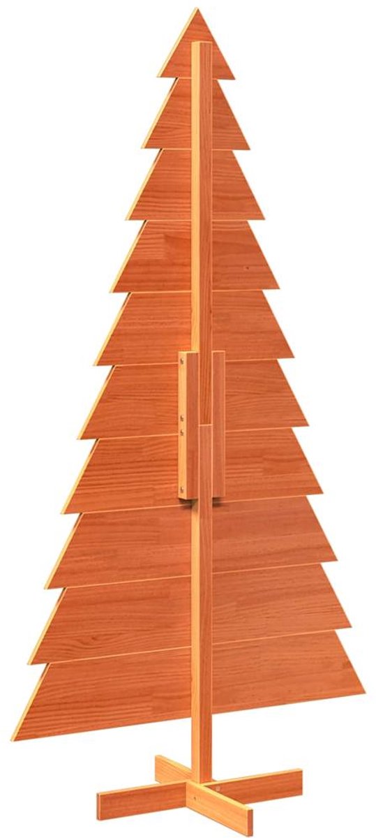 vidaXL Kerstboom 180 cm Massief Grenenhout Wasbruin