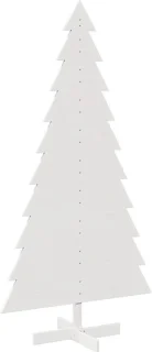 vidaXL Kerstboom 180 cm massief grenenhout wit