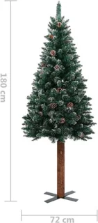 vidaXL Kerstboom 180 cm smal groen