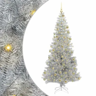 vidaXL kerstboom 180 cm zilver