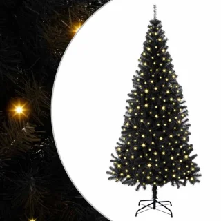 vidaXL kerstboom 180 cm zwart PVC