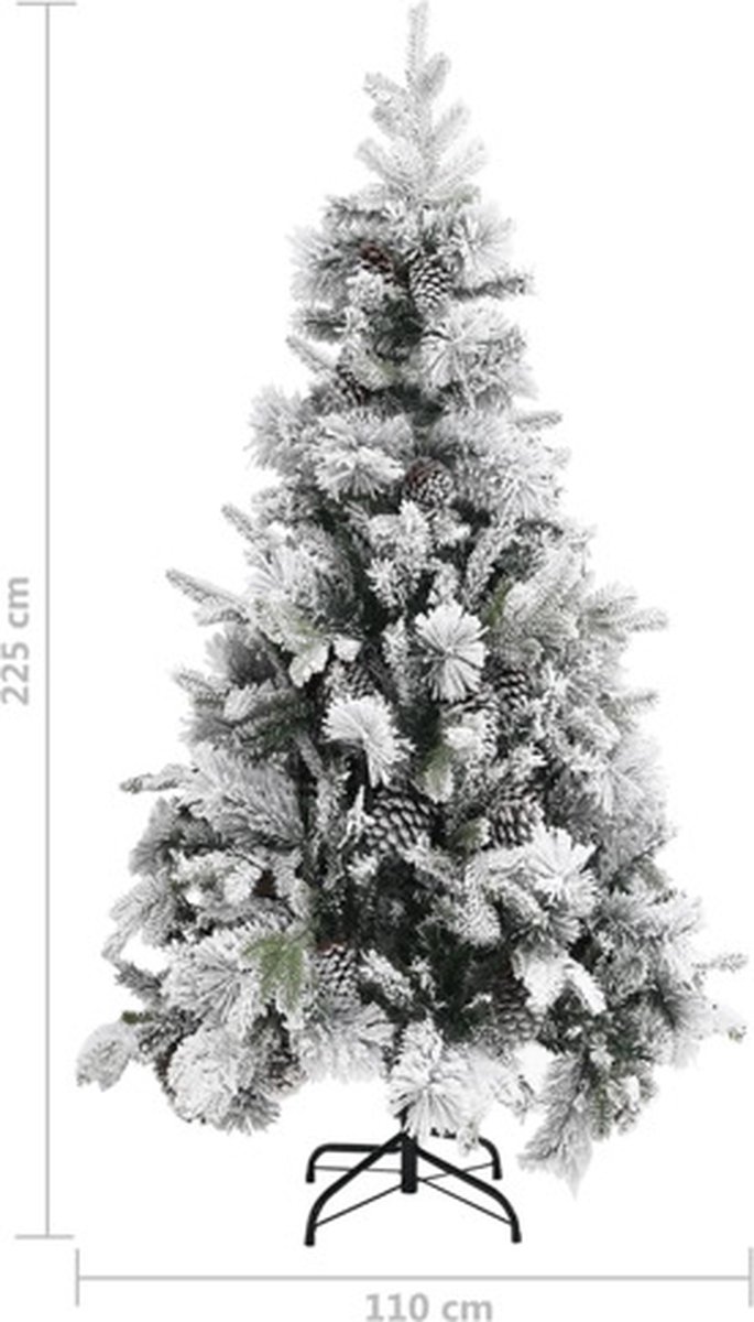 vidaXL Kerstboom 225 cm PVC en PE