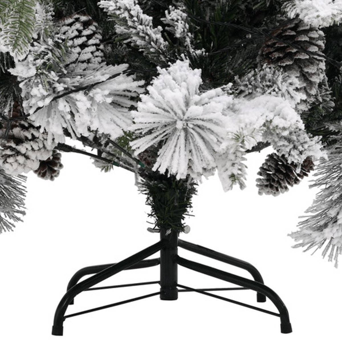 vidaXL Kerstboom 225 cm PVC en PE met LED