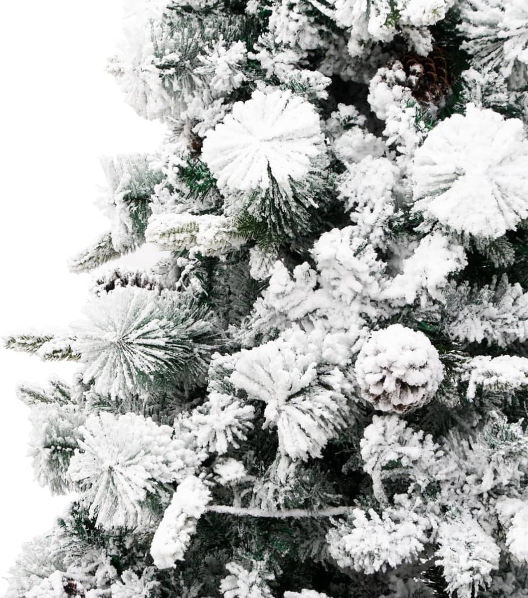 vidaXL Kerstboom 225 cm PVC en PE met LED