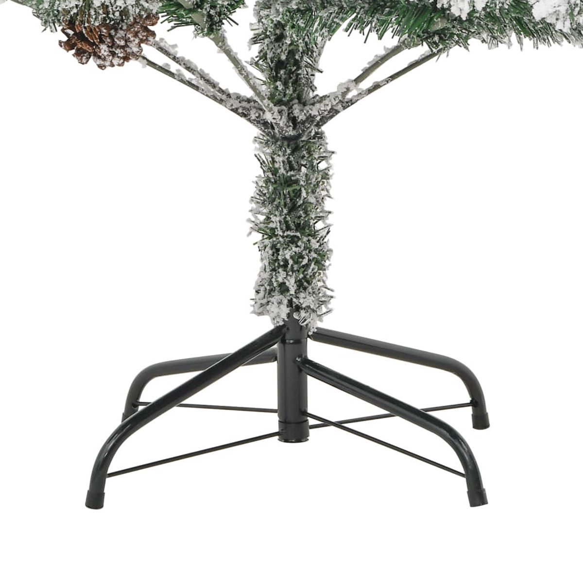 vidaXL Kerstboom 225 cm PVC en PE met LED