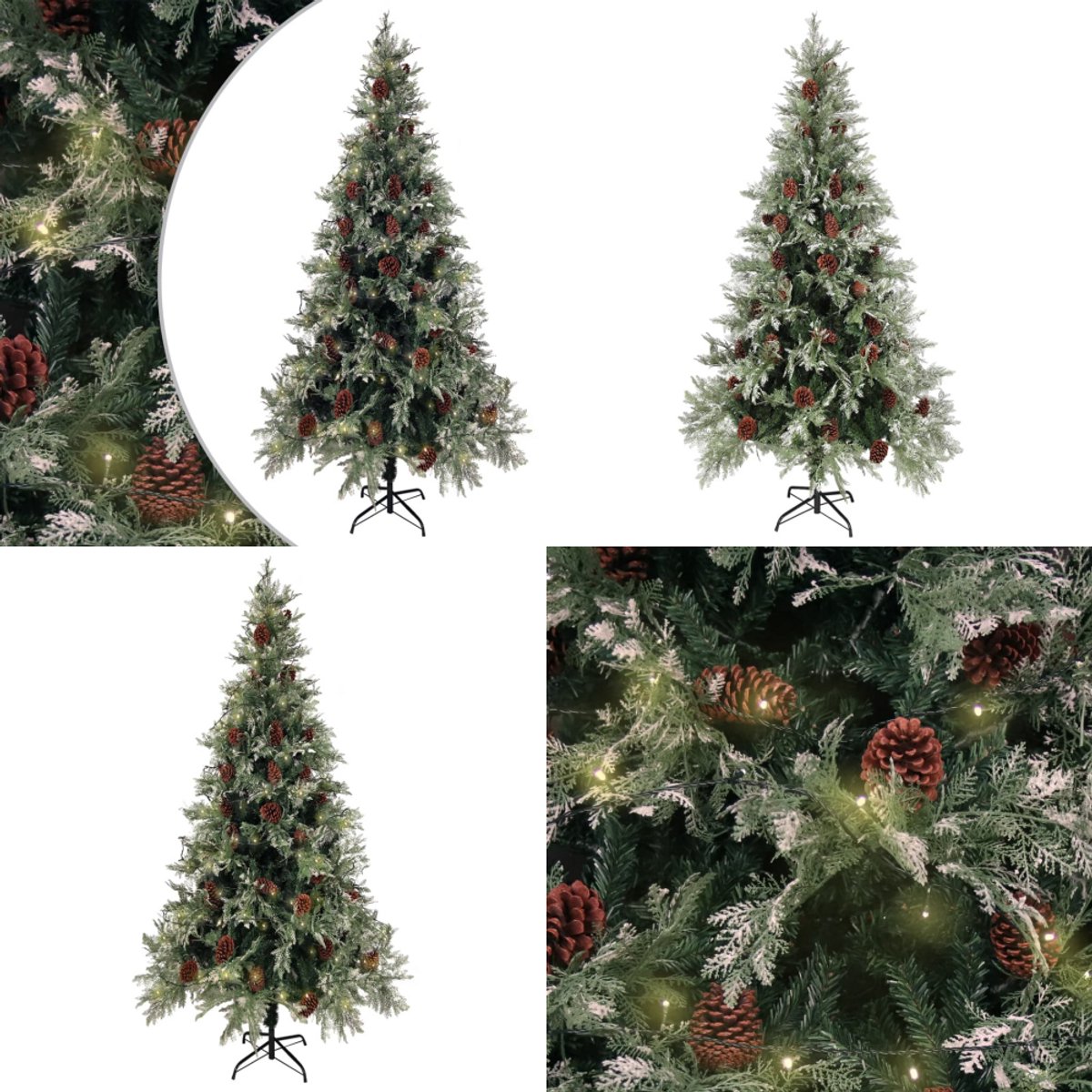 vidaXL Kerstboom 225 cm PVC PE groen