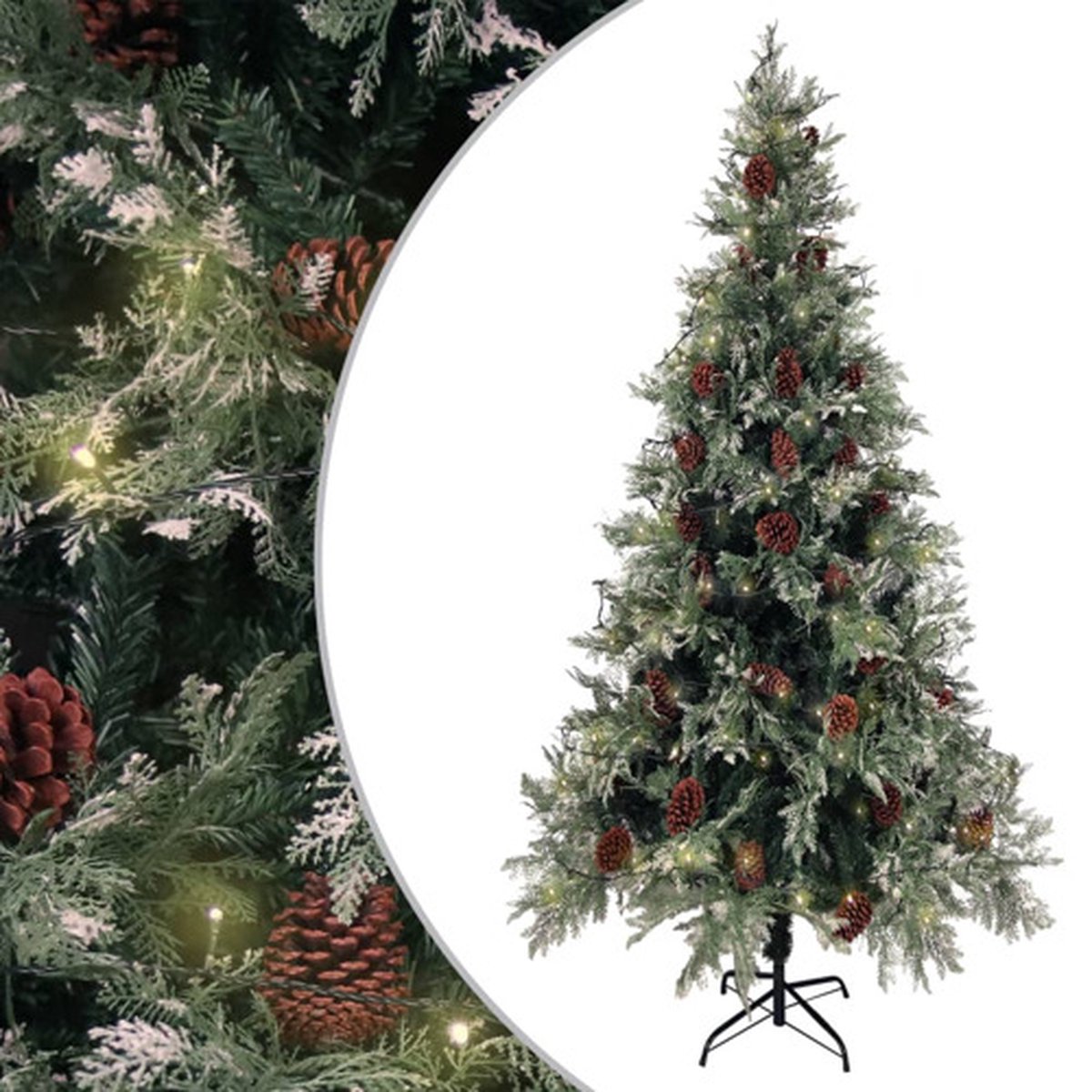vidaXL Kerstboom 225 cm PVC PE groen