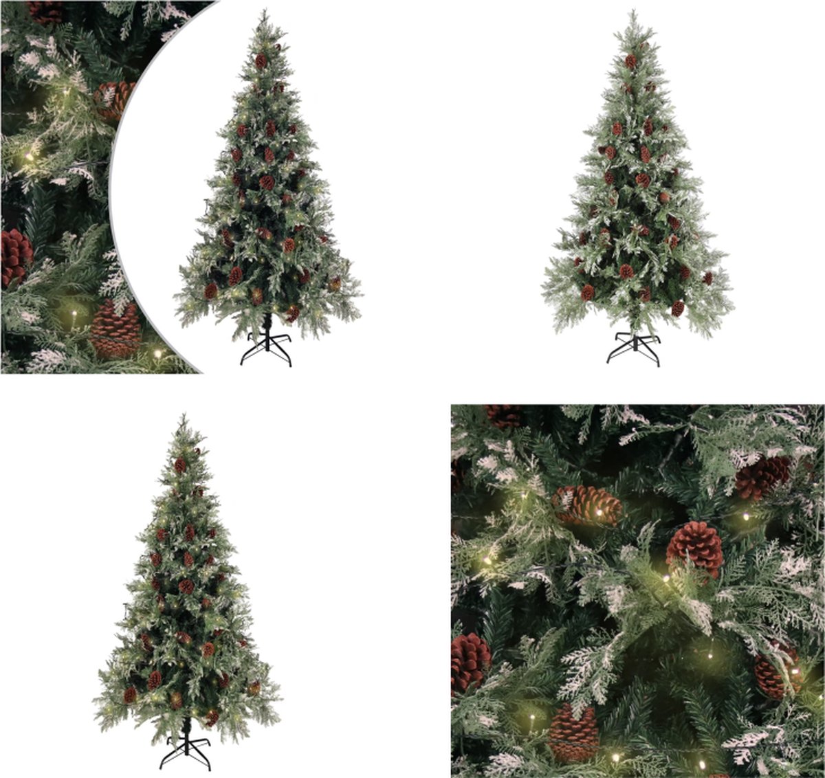 vidaXL Kerstboom 225 cm PVC PE groen