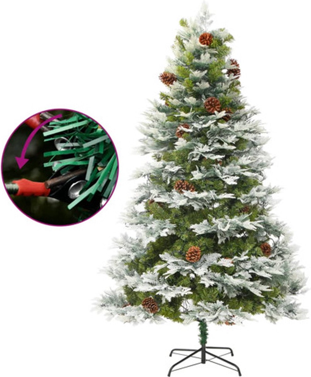 vidaXL Kerstboom 225 cm PVC PE groen