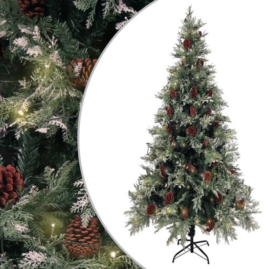 vidaXL Kerstboom 225 cm PVC PE groen