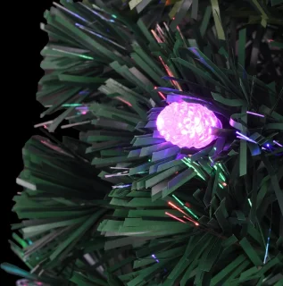 vidaXL Kerstboom 240 cm glasvezel met LED en standaard