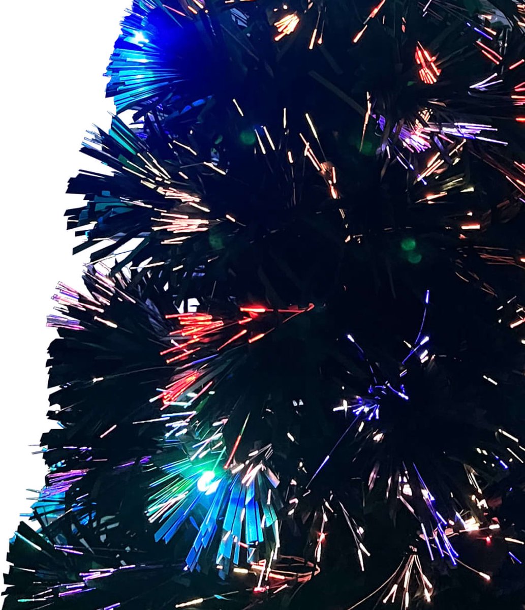 vidaXL Kerstboom 240 cm glasvezel met LED en standaard