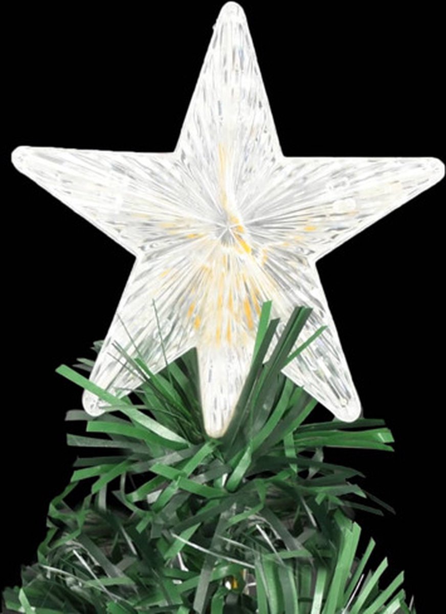 vidaXL Kerstboom 240 cm glasvezel met LED en standaard