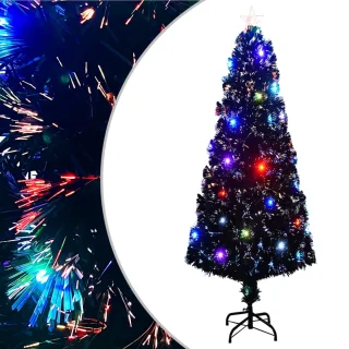vidaXL Kerstboom 240 cm glasvezel met LED en standaard