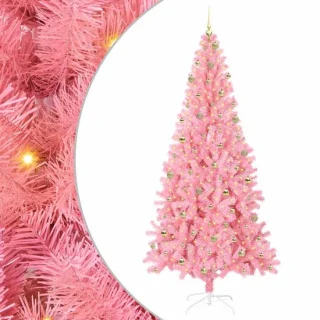 vidaXL kerstboom 240 cm roze van PVC