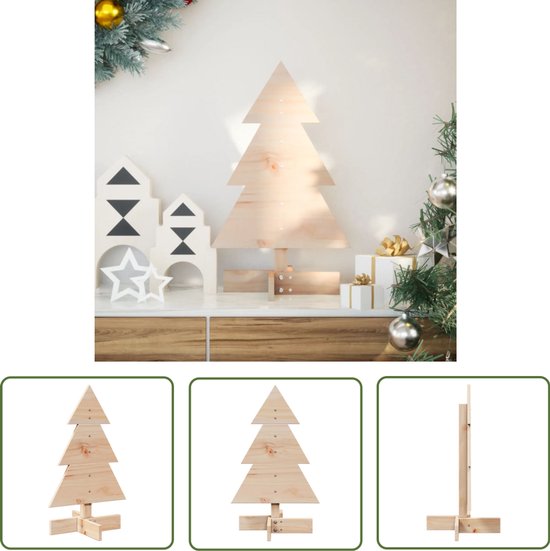 vidaXL Kerstboom 60 cm Massief Grenenhout