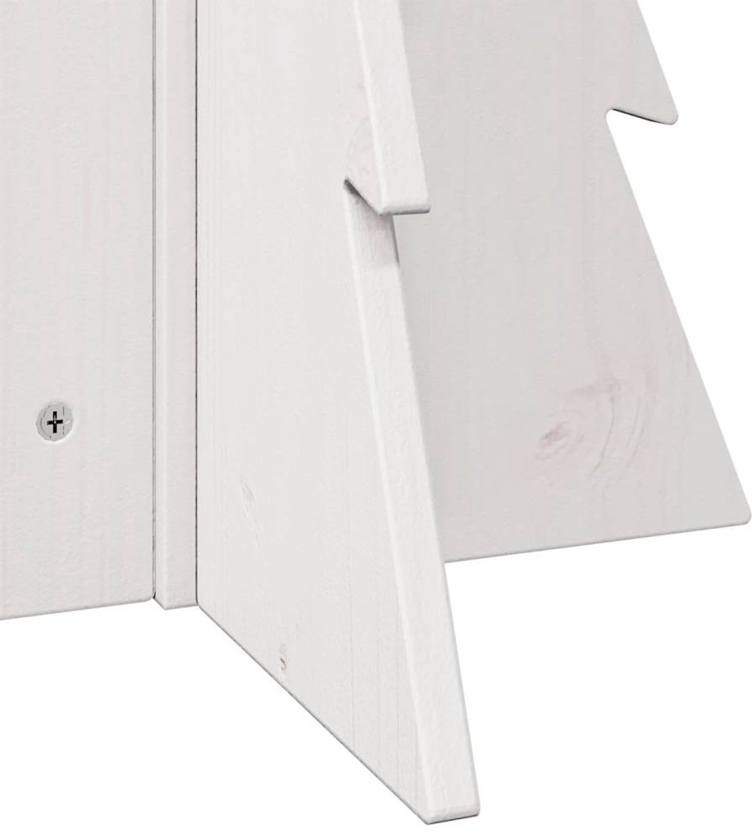 vidaXL Kerstboom 69,5 cm massief grenenhout wit