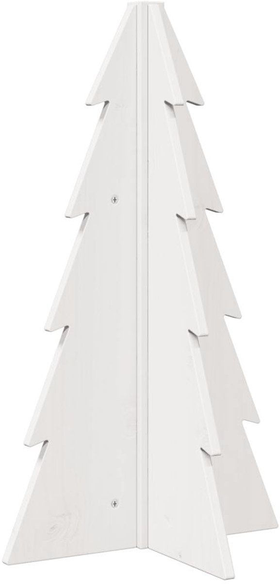 vidaXL Kerstboom 69,5 cm massief grenenhout wit